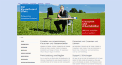 Desktop Screenshot of klassedozent.de