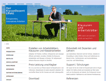 Tablet Screenshot of klassedozent.de